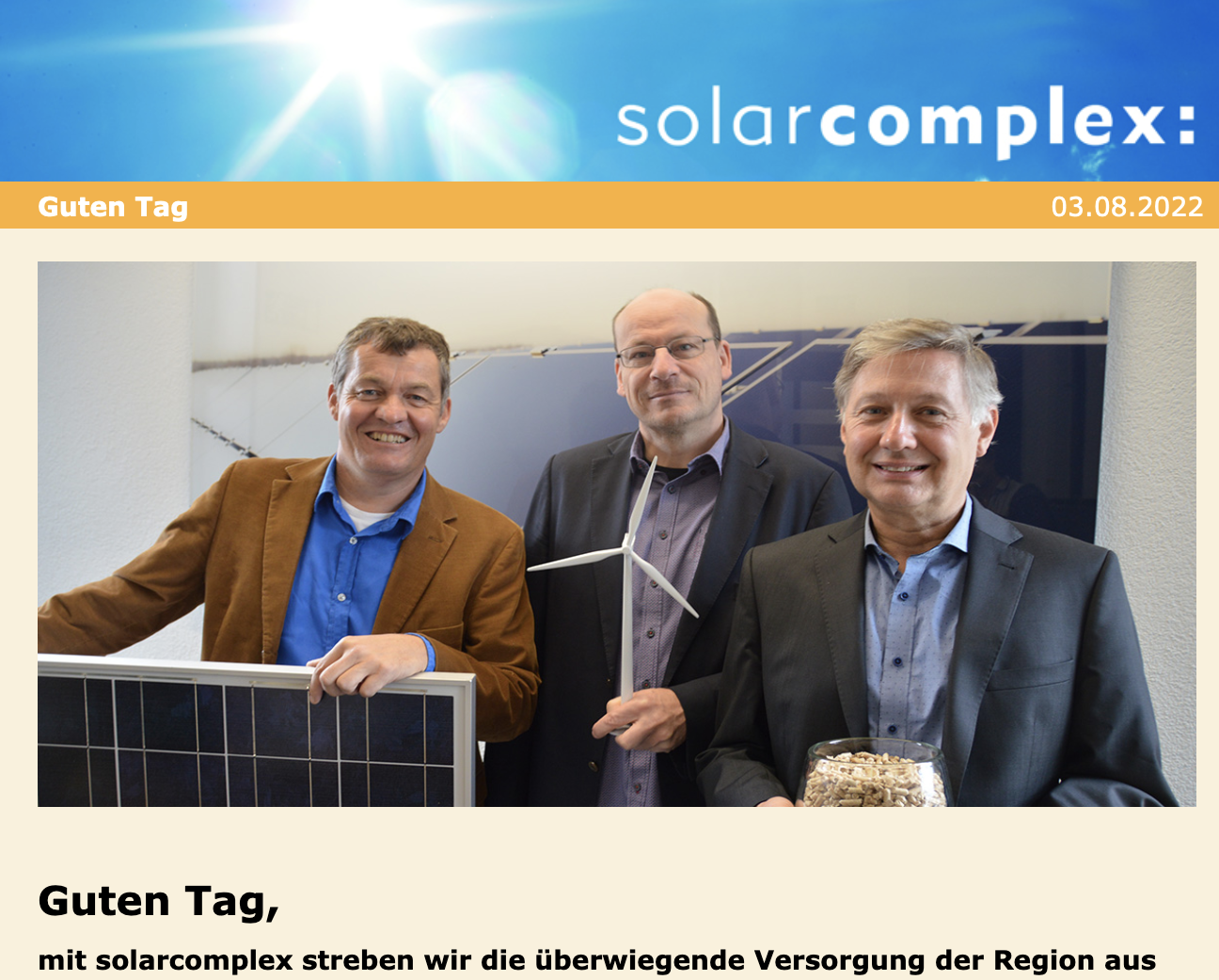solarcomplex Newsletter